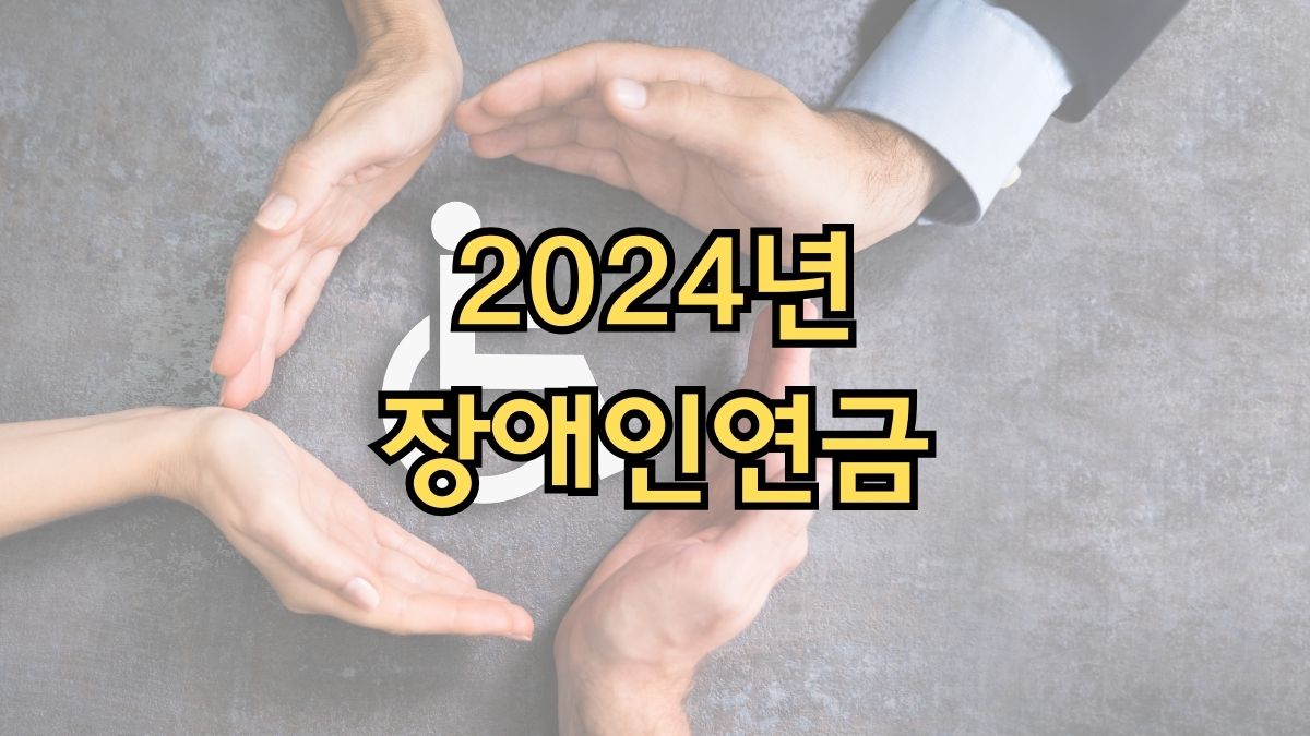 2024년 장애인연금