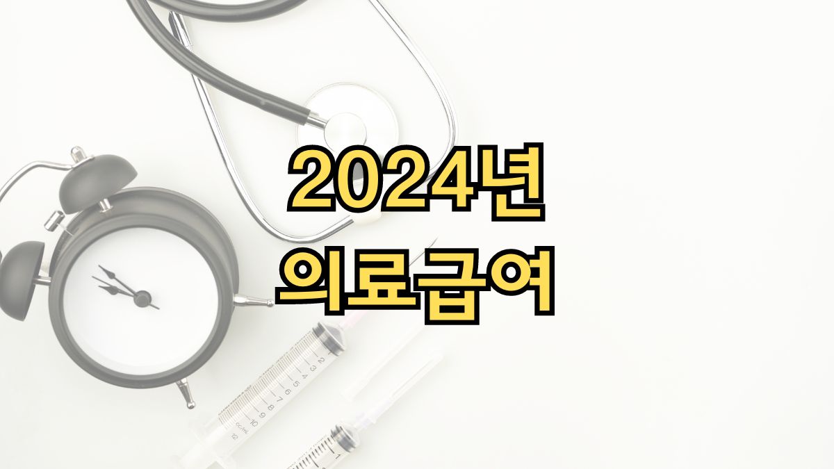 2024년 의료급여 제도