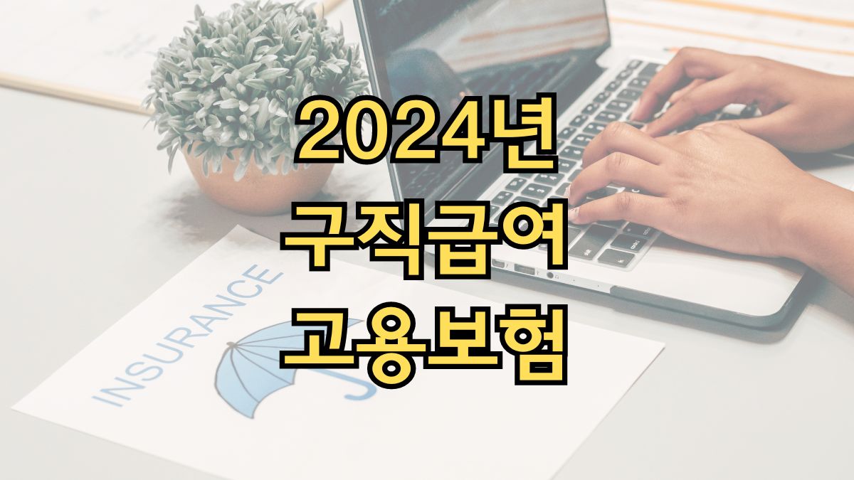 2024년 구직급여고용보험