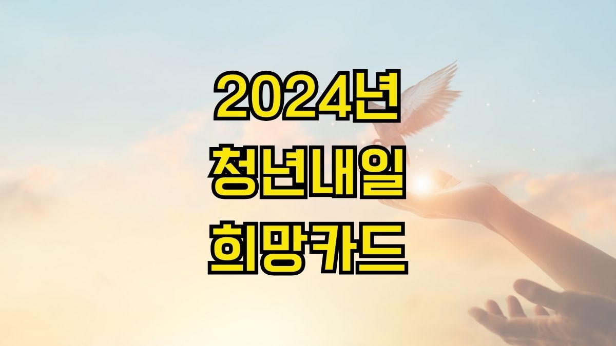 2024년 청년내일희망카드