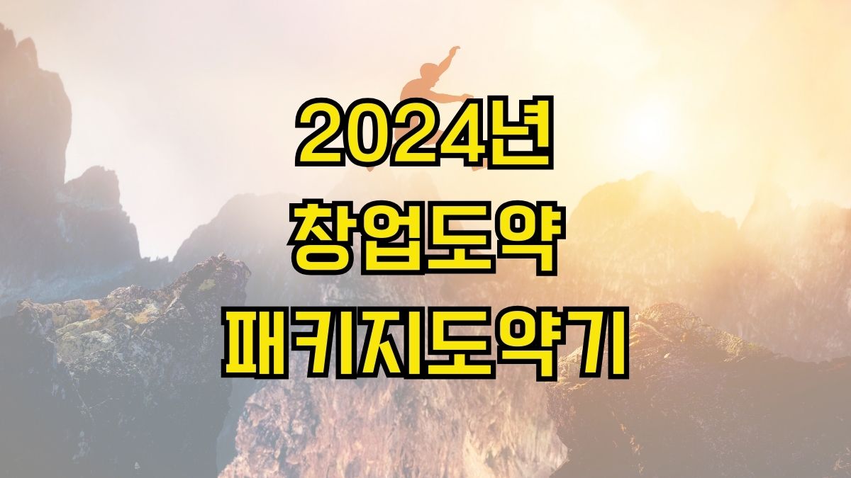 2024년 창업도약패키지도약기