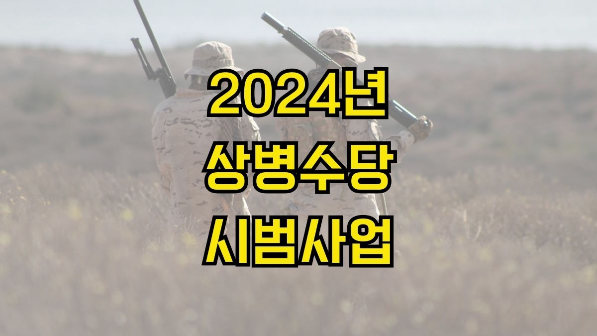 2024년 상병수당 시범사업