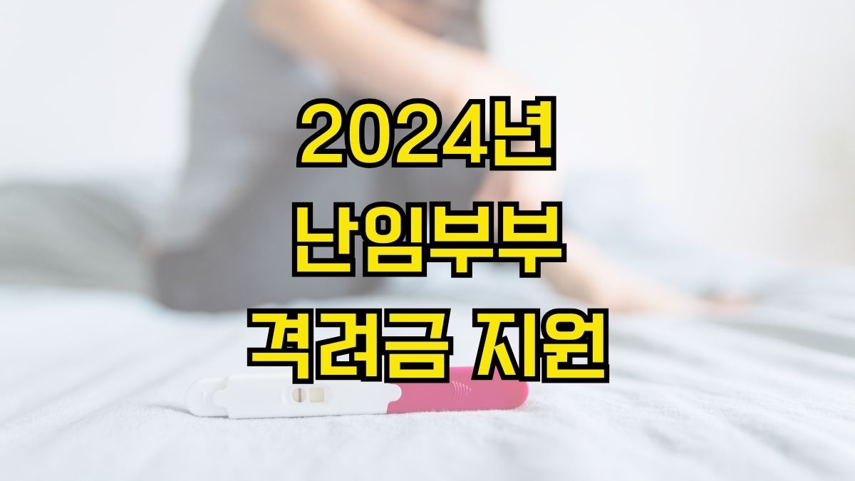 2024년 난임부부 격려금 지원